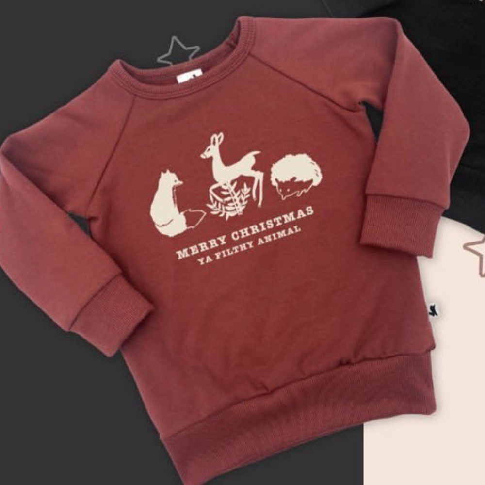 🇨🇦 Little and lively Christmas adult fleece lined pullover M